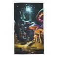 thumbnail image 1 of Balery Purple Glowing Mushroom Toalla de Microfibra Premium con Estampado – 27.5x16 pulgadas, Alta Absorción, Suave y Aterciopelada, Secado Rápido, 1 of 6
