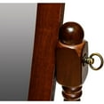 thumbnail image 2 of Legacy Decor Swivel Full Length Wood Cheval Floor Mirror in Espresso, 2 of 4