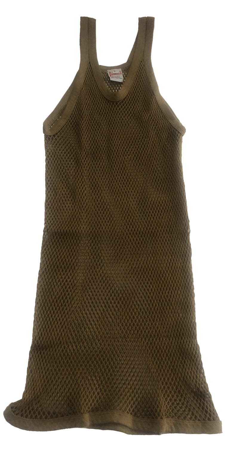 Pendeen Mens Premium 100% Cotton Mesh Fishnet String Vest