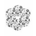 thumbnail image 7 of 13 Inch Round Placemats Set of 6, Geometric Black Non Slip Heat Insulation PP Table Mats, Abstract Grey White Boho Circle Dot Washable Place Mats for Kitchen Dining Party Table Decor, 7 of 7