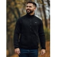 thumbnail image 2 of HENNCHEE Men's Heated Fleece Jacket with 12V 16,000mAh Battery, 5 Heating Zones & Dual Controls, Zip-Up Heated Sweatshirt, Black/X-Large, 2 of 9