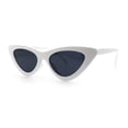 thumbnail image 5 of Womens Snug Retro Fit Timeless Cat Eye Plastic Sunglasses White - Black, 5 of 8
