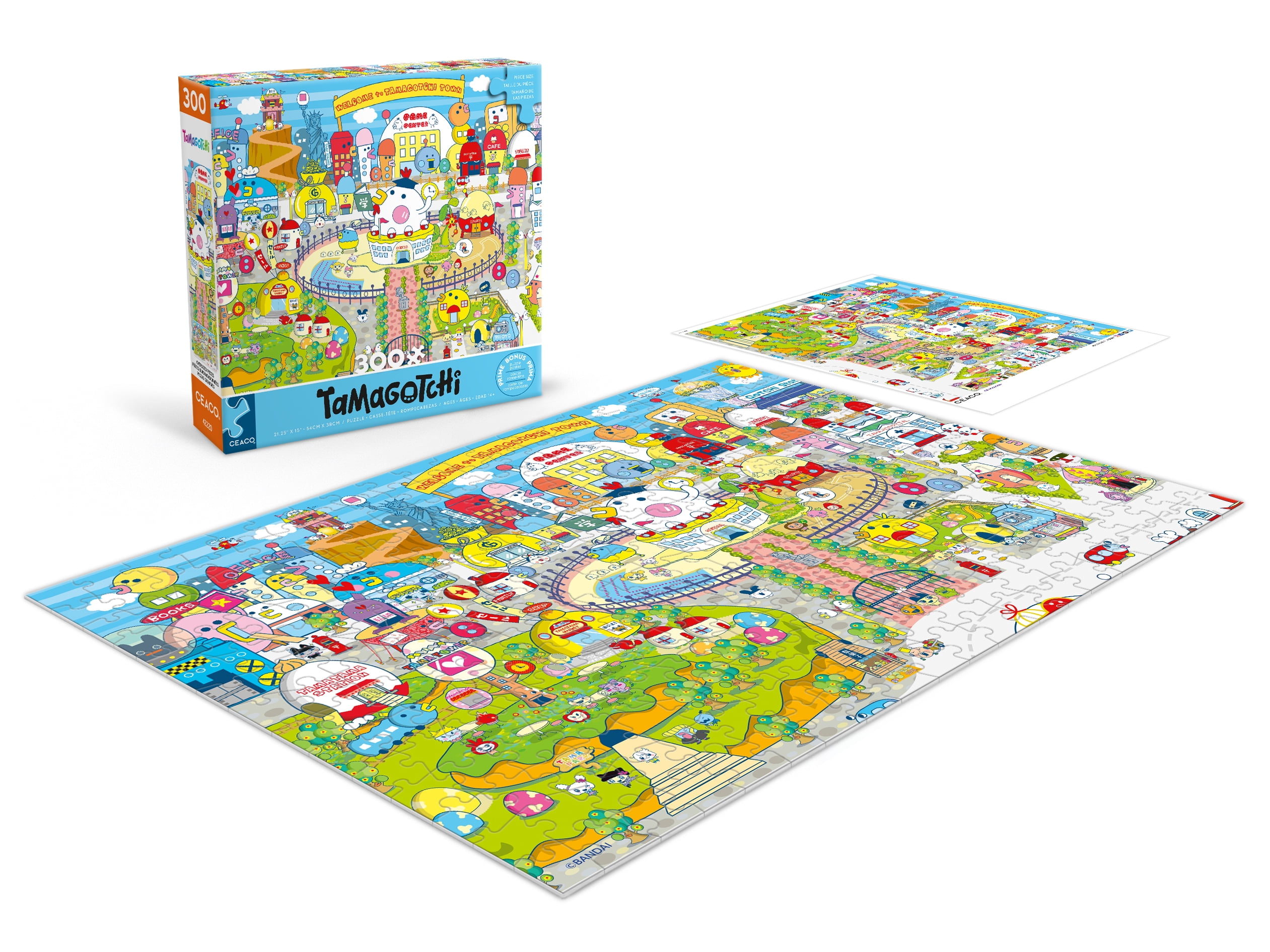 Ceaco Tamagotchi Town 300-PC Interlocking Jigsaw Puzzle for Adults