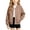 Brown, variant on Little Girls Boys Long Sleeve Sweatshirt Snap Button Down with Side Pockets Loose Fit Soft Comfortable Casual Fall Outwear for Kids 4-15 Years