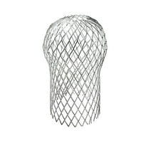 1 Pack Gutter Downspout Guards 3.5 Inch Adjustable Aluminium Filter Strainer, Expandable Gutter Strainer for Preventing Blockage Leaves Debris Drain Net Cover Gardening Tools(Light Ashy)