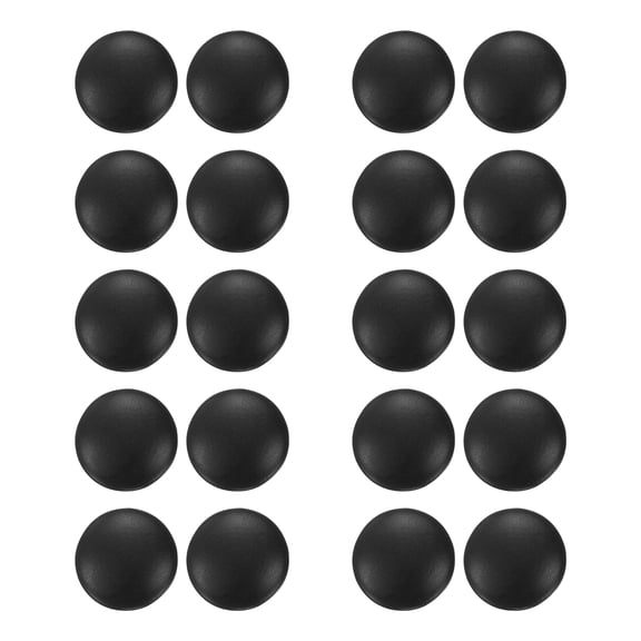 Uxcell 10 Pairs Glasses Ear Grip 14mm Anti Slip Eyeglass Ear Grips Round Type Black