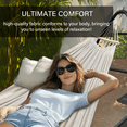 thumbnail image 6 of Yacona Hammock with Stand for Outside, Heavy Duty Steel Hammocks with Pillow for Backyard, Porch, Patio, Garden, White, 6 of 8