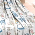 thumbnail image 3 of Princess Pattern Blanket,Comfortable Soft Flannel Throw Blanket,All Season,Warm Lightweight Blankets for Sofa Bed Couch Living Room Chair,30"x40", 3 of 4