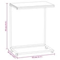 thumbnail image 4 of vidaXL Side Table with Wheels White 55x35x70 cm Engineered Wood, 4 of 4