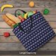 thumbnail image 5 of Fotbe Purple and Blue Squares Bolsa Tote con Estampado para Mujer, Bolsos con Cremallera, Bolsa de Hombro Casual de Gran Capacidad con Bolsillos Internos, 5 of 7