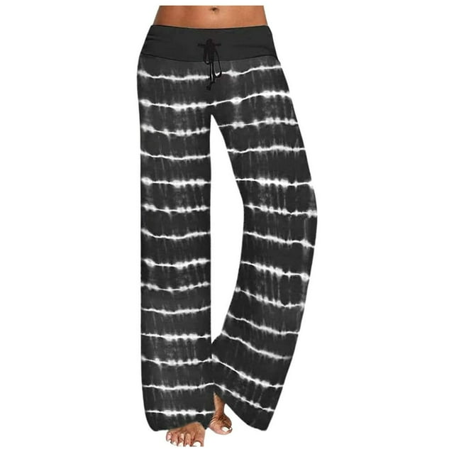 EIMELI Yoga Pants Women‘S Yoga Trousers Wide Leg Drawstring Loose Straight Lounge Running