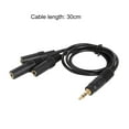 thumbnail image 5 of Lifetechs Audio Extension Cable Universal 1 to 3 Ways PVC 3.5mm 1 Male to 3 Female Audio Splitter Adapter for Headphone, 5 of 8