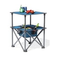 thumbnail image 4 of ZXFODX Mesa plegable para acampar,Mesas de playa para arena plegable,Mesa de campamento,Viene con 4 portavasos y bolsas de almacenamiento,Desplegado y plegado rápido,Adecuado para acampar, 4 of 5