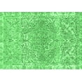 thumbnail image 1 of Ahgly Company Indoor Rectangle Abstract Emerald Green Modern Area Rugs, 2' x 4', 1 of 4