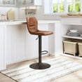 thumbnail image 6 of ZUO Vital Bar Chair Vintage Brown & Dark Bronze, 6 of 12