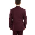 thumbnail image 3 of Mens Suit Two Piece One Button Peak Lapel Solid Suits, 3 of 6