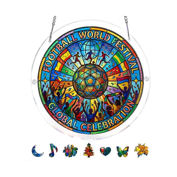 Acrylic Puzzle Pendant Sunshade Window Hanging Plates