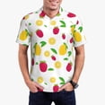 thumbnail image 1 of Balery Strawberry and Lemon Camisa Polo de Hombre con Estampado, de Manga Corta y Tejido Medio, Camisa Tipo Golf Polo-Large, 1 of 6