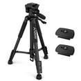 thumbnail image 1 of Tripod,Plates Max. Load Quick Plates Max. 2pcs Quick Plates With Carry Clamp Carry Clamp 2pcs Camera Stand Dslr 57.5inch Camera Stand Video With Carry Stand Dslr Slr Clamp 2pcs Quick Dsfen, 1 of 7
