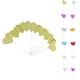 thumbnail image 2 of Inteprter 30pcs Corazón de Patrón Recoger Adhesivo Fieltro Palillos Cóctel Sandwich Decoración del hogar rojo helado Inteprter JJ17337-04, 2 of 6