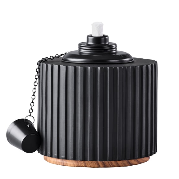 Better Homes & Gardens Outdoor Tabletop Torch | Snuffer Cap| Fiberglass Wick | Metal Fuel Canister