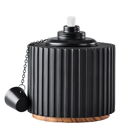 Better Homes & Gardens Outdoor Tabletop Torch | Snuffer Cap| Fiberglass Wick | Metal Fuel Canister
