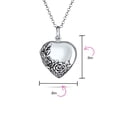 thumbnail image 5 of Bling Jewelry Womens Vintage Floral Rose Heart Locket Necklace Pendant Silver, 5 of 7
