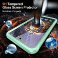 thumbnail image 3 of Dteck for Samsung Galaxy S24 FE Case Compatible with MagSafe,360° Full Body Case Built-in HD Touch Sensitive Screen Protector Shockproof Clear Cover for Galaxy S24 FE,Green, 3 of 5