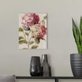 thumbnail image 3 of Great Big Canvas "Harmonious Hydrangeas Linen"  by Lisa Audit Black Dark Forest Green Traditional  Wrapped Canvas Print Wall Artwork, 3 of 7