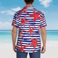 thumbnail image 6 of Daiia Sea Stars Hawaiian Shirt for Men Gentle Cotton Regular Short Sleeve Casual-Large, 6 of 9