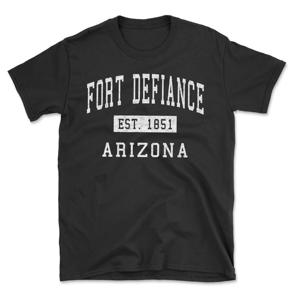 Fort Defiance Arizona Classic Established Men's Cotton T-Shirt