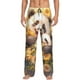 thumbnail image 1 of Fotbe Cute Panda Sunflower Pantalones de Pijama para Hombre, Pantalones de Dormir, Pantalones de Casa con Cintura Ajustable y Bolsillos-3X-Large, 1 of 6