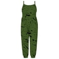 thumbnail image 4 of Stamzod Girls Cute Romper sleeveless print Overalls Jumpsuits soft comfy Kids Preppy Clothes Pants for Girls Kids 1-6Years, 4 of 5