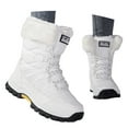 thumbnail image 3 of Women's Boots Winter Insulated Mid Calf Thermal Footwear Outdoor Hiking Warm Lined Boots for Ladies, 3 of 9