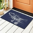thumbnail image 2 of PUREYAH Front Door Mat Indoor Entrance, Non-Slip Washable Graffiti Aircraft Airplane Flight Decorative Rug Carpet for Bedroom Living Room Bathroom 36"x24", 2 of 8