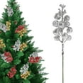 thumbnail image 2 of Christmas Glitter Berries Stems, Artificial Berry Stems, Christmas Berries Pick, 8.7 Inch Glitter Xmas Tree Picks for Christmas Tree Ornaments DIY Xmas Wreath Crafts Home Decorations, 2 of 5