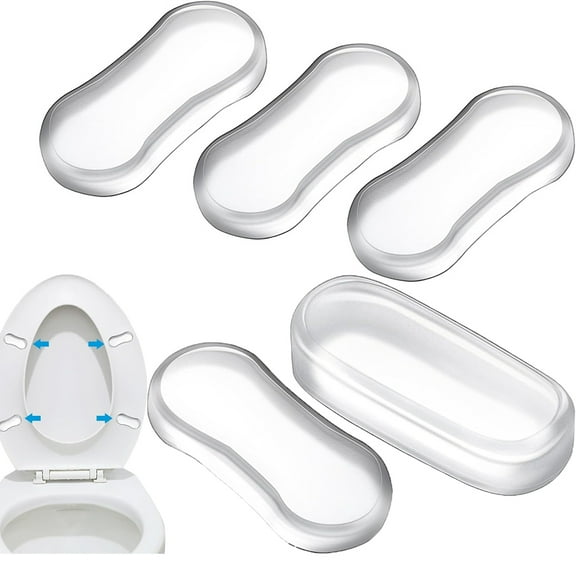5 Pcs Bidet Toilet Seat Bumpers Tutuviw 2 Sizes Universal Toilet Seat Bidet Replacement Kit Bumper Self Adhesive Silicone Lid Bumpers for Bidet Attachment Use Toilets Seats Risers Lid Bumper