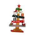 thumbnail image 4 of Árbol de Navidad de madera, centro de mesa coleccionable de árbol de Navidad pequeño, Navidad Estilo D, 4 of 9