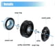 thumbnail image 5 of Conjunto de embrague de compresor de CA, reemplazo para Nissan Rogue 2008-2015, conjunto de reparación de embrague de A/C, 5 of 7
