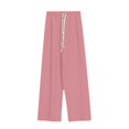 thumbnail image 6 of Women Clothing Cargo Pants Fashion Women Casual High Waist Loose Straight Solid Pants Suit Wide Leg Pants Pink Free Size, 6 of 6