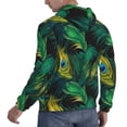 thumbnail image 3 of KLL Peacock Feathers2 Print Mens Hoodie Long Sleeve Casual Pullover Hooded Sweatshirt Fashion Drawstring Hoodies with Pocket-Medium, 3 of 6