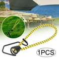 thumbnail image 6 of Bungee Cord with Hook Bungee Strap Elastic Rope Metal Shock Cord Hook Bungee Canopy Ties for Tarpaulins Tarps Banners Tents Yellow, 6 of 9