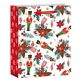 thumbnail image 1 of Holiday Time Sac Cadeau de Pailleté avec Motif Casse Noisette & Poinsettia, 1 of 4