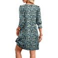 thumbnail image 4 of Vestido de verano WIHOLL 2025 con cuello en V y manga 3/4 para mujer, 4 of 4
