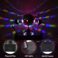 thumbnail image 3 of Bola de discoteca con luz estroboscópica RGB y bola de discoteca giratoria para fiestas, 3 of 7