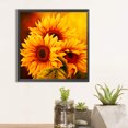 thumbnail image 1 of Cuadros Decorativos Diamante pintura 5D DIY taladro redondo completo girasol Kit decoración del hogar DQrwqpou embutido en tela, 1 of 7