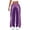 Purple*, variant on RUTAYY Women's Pants Casual Color Block Elastic Waistband Comfortable Loose Fit with Drawstring Daily Wear Elegant Holiday Trousers