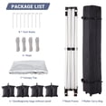 thumbnail image 4 of 10 x 10 Pop Up Canopy, All Season Instant Canopy with 2 Sidewalls and Vented Roof, Wheeled Carry Bag and Sandbag for Camping, Picnic, Party, White, 4 of 9