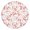 Pink Baseballs With, variant on Pink Football and Drinks Pattern Round Fitted Tablecloth with Elastic Edge,Dining Table Cover Waterproof,Outdoor Round Tablecloth for Camping,Dining,Indoor and Outdoor