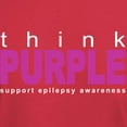 thumbnail image 3 of CafePress - Think Purple: Epilepsy Dark T Shirt - Men's Classic Graphic Cotton T-Shirt, 3 of 4